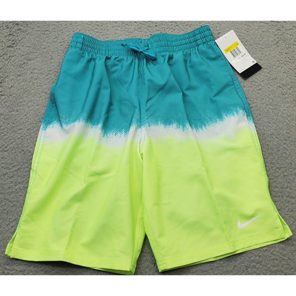 Nike Ocean Merge Swim Trunks Volley Shorts Mens S Multi Drawstring NESSF547-463